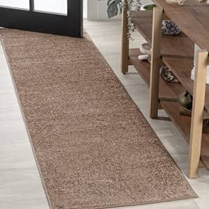 JONATHAN Y SEU100J-212 Haze Solid Low-Pile Indoor Runner Rug, Coastal, Bohemian, Minimalist, for $72