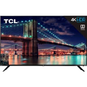 TCL 65" 4K HDR LED UHD Roku Smart TV for $500