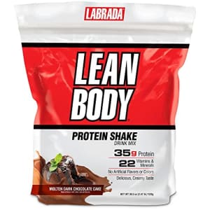 Labrada Nutrition Labrada Lean Body Hi-Protein Meal Replacement Shake, Molten Dark Chocolate Cake PACKAGING MAY VARY for $25
