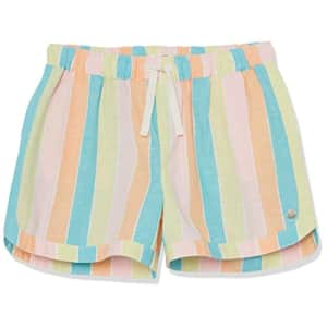 Roxy Girls' UNA Mattina Beach Shorts, Bachelor Button Rainbow Rays, 10 for $23