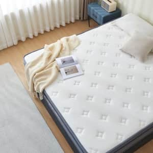 Gojef 12" Queen Hybrid Memory Foam Mattress for $188