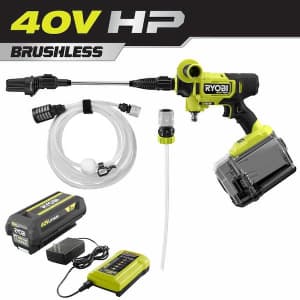 Ryobi 40V HP Brushless EZClean 600 PSI Cordless Cold Water Power Cleaner for $129