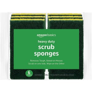 Amazon Basics Heavy Duty Sponges 6-Pack for $2.98 via Sub & Save