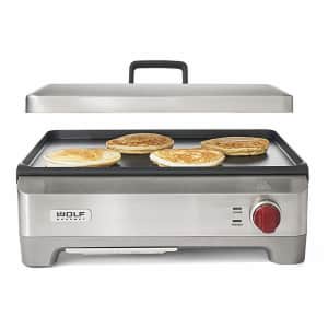 Wolf Gourmet Stainless Steel Electric Griddle with Vented Lid for $440