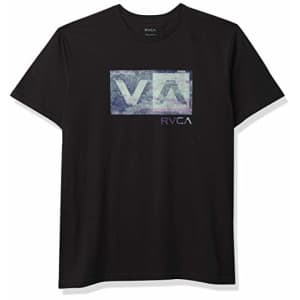 RVCA Men's Balance Box Short Sleeve Crew Neck T-Shirt, Black, S for $34