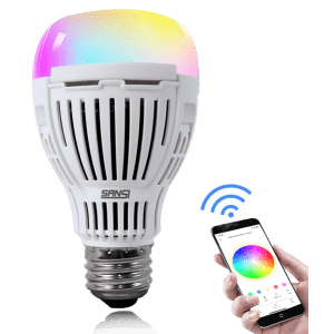 Sansi 10W WiFi LED Bulb 2-Pack for $15