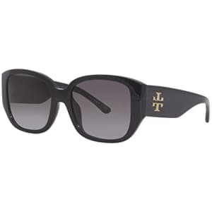 Tory Burch TY9066U 17918G Sunglasses Women's Black/Dark Grey Gradient Lens 54mm for $90