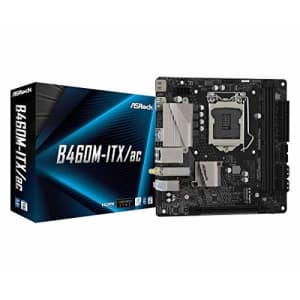 ASROCK B460M-ITX/AC Supports 10th Gen Intel Core Processors (Socket 1200) Motherboard for $130
