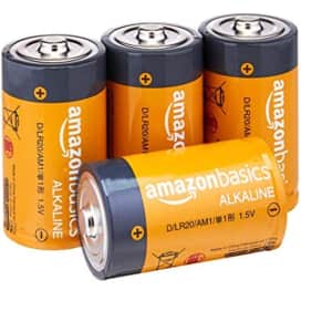 Amazon Basics D Batteries 4-Pack for $7.89 w/ Sub & Save