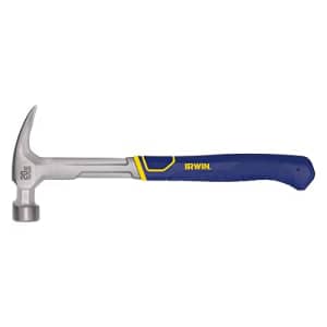 IRWIN Hammer, 20 OZ, Rip Claw, Alloy Steel, Textured Grip, 20.0 ounces (IWHT51220) for $15