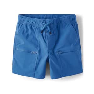 Gymboree,Boys,and Toddler Quick Dry Tie Front Jogger Shorts for $11