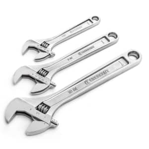Crescent Tools 3-Piece Adjustable Wrench Set for $25