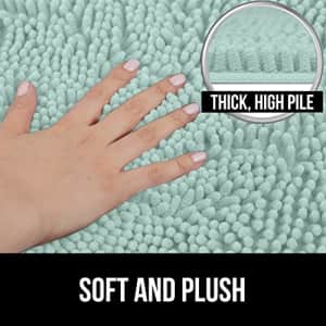 Gorilla Grip Bathroom Rug Sets, Soft Chenille 2 Piece Area Rugs Set, Toilet Base Mat and 30"x20" for $29