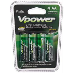 Vivitar Ni-MH 4 AA Batteries (VIV-P4AA-2100) for $13