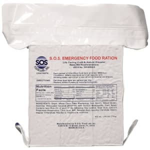 SOS Food Labs 3-Day 3,600-Calorie Emergency Food Ration for $10 SOS Food Labs 3-Day 3,600-Calorie Emergency Food Ration for $10
