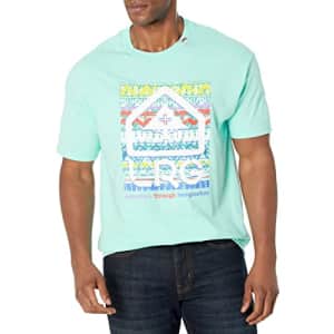 LRG Lifted Research Group Men's Collection T-Shirt, Block Party Celadon, XL for $13