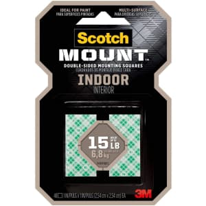 Scotch Indoor Mounting Square 48-Pack for $3 Scotch Indoor Mounting Square 48-Pack for $3