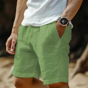 Vvcloth Men's Linen Shorts: 2 for $9