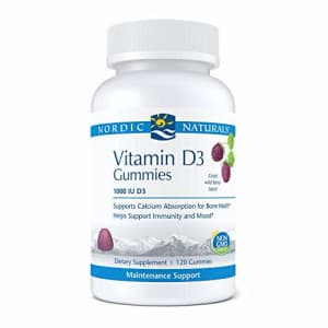 Nordic Naturals Pro Vitamin D3 Gummies, Wild Berry - 120 Gummies - 1000 IU Vitamin D3 - Great Taste for $19 Nordic Naturals Pro Vitamin D3 Gummies, Wild Berry - 120 Gummies - 1000 IU Vitamin D3 - Great Taste for $19