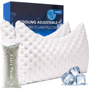Kucey Queen Cooling Side Sleeper Pillow for $40