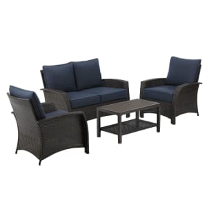 Sutton Rowe Williamsport 4-Piece Wicker Patio Seating Set for $465 Sutton Rowe Williamsport 4-Piece Wicker Patio Seating Set for $465