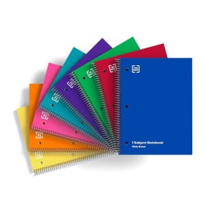 TRU RED 8x10.5" 1-Subject Notebook for 25 cents
