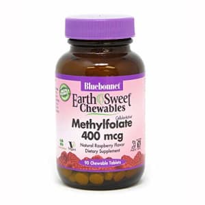BlueBonnet Earth Sweet Cellular Active Methylfolate 400 mcg Chewable Tablets, 90 Count for $16