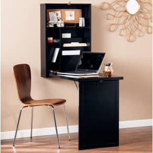 Southern Enterprises Fold-Out Wall-Mount Floating Desk for $123 Southern Enterprises Fold-Out Wall-Mount Floating Desk for $123