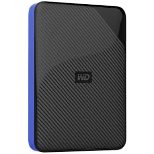 WD Gaming 2TB USB 3.0 Portable External Hard Drive for PS4 for $30