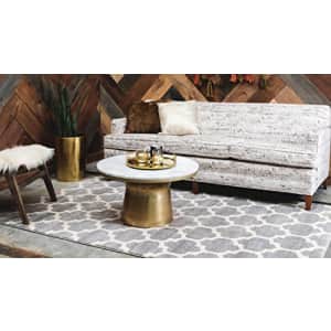 Unique Loom Trellis Collection Moroccan Lattice Dark Gray Area Rug (8' 0 x 10' 0) for $143 Unique Loom Trellis Collection Moroccan Lattice Dark Gray Area Rug (8' 0 x 10' 0) for $143