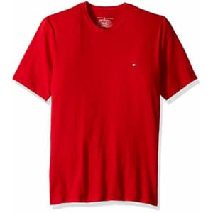 Tommy Hilfiger Men's Cotton Air Crew Neck T-Shirt, Mahogany, Medium for $22 Tommy Hilfiger Men's Cotton Air Crew Neck T-Shirt, Mahogany, Medium for $22