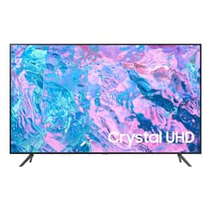 SAMSUNG 55-Inch Class Crystal UHD CU7000 Series PurColor Object Tracking Sound Lite Q-Symphony 4K for $548