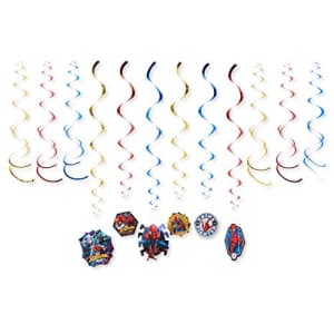 American Greetings, Spider-Man Party Supplies, Hanging Party Decorations, 12-Count, Multicolor, One for $13 American Greetings, Spider-Man Party Supplies, Hanging Party Decorations, 12-Count, Multicolor, One for $13