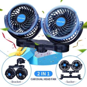 2-in-1 Dual Head Car Fan for $35