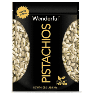 Wonderful Pistachios, Roasted Lightly Salted 48-oz. Pack at Sam's Club: for $13