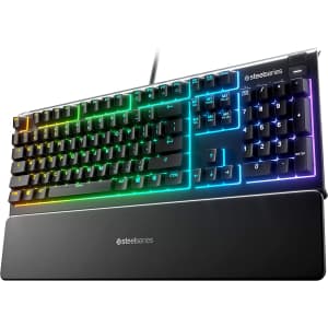 SteelSeries Apex 3 RGB Gaming Keyboard for $48