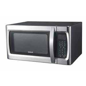 RCA RMW1178 1.1 Cu Ft Stainless Steel Countertop Microwave Oven, Multi Function, Programmable, 1000W for $120