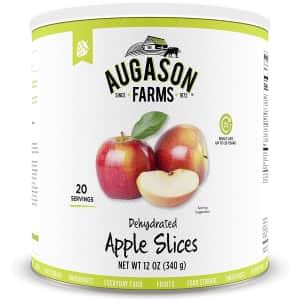 Augason Farms Dehydrated Apple Slices 12-oz. Can for $20