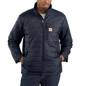 Carhartt Men's Rain Defender Relaxed Fit Lightweight Insulated Jacket for $50