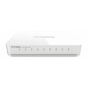 D-Link Ethernet Switch, 8 Port Unmanaged Gigabit Desktop Plug and Play Compact Design White for $77
