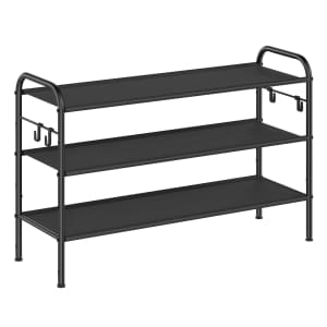Songmics 3-Tier Adjustable Shoe Rack for $14 Songmics 3-Tier Adjustable Shoe Rack for $14