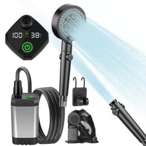 AlpsWolf Portable Shower with 6000mAh Battery for $24 w/ Prime