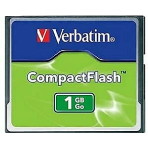 Verbatim CompactFlash 1GB Memory Card (47010) for $19