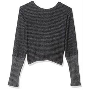 Splendid Women's Studio Activewear Workout Athletic Knot Back Long Sleeve Top, Charcoal Heather, for $11 Splendid Women's Studio Activewear Workout Athletic Knot Back Long Sleeve Top, Charcoal Heather, for $11