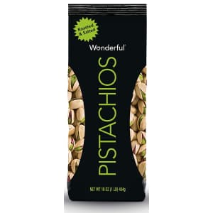 Wonderful Pistachios Roasted Pistachios 16-oz. Bag for $4.99 via Sub & Save Wonderful Pistachios Roasted Pistachios 16-oz. Bag for $4.99 via Sub & Save