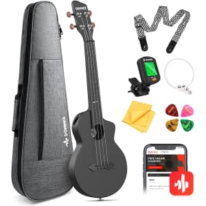 Donner Carbon Fiber 23" Concert Ukelele Kit for $49 Donner Carbon Fiber 23" Concert Ukelele Kit for $49