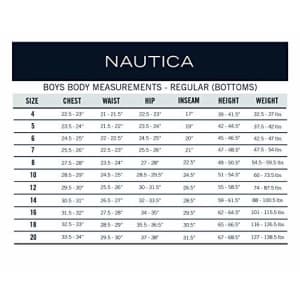 Nautica Boys' School Uniform Khaki Shorts, Moisture Wicking Performance Fabric, Wrinkle & Fade for $20