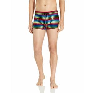 2(X)IST Men's Pride Cabo Swim Trunk Swimwear, Love Stripe/Rainbow, Medium for $36 2(X)IST Men's Pride Cabo Swim Trunk Swimwear, Love Stripe/Rainbow, Medium for $36