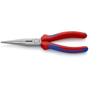 KNIPEX Tools - Long Nose Pliers With Cutter, Multi-Component (2612200), Multi-Colour, 8 inches for $32