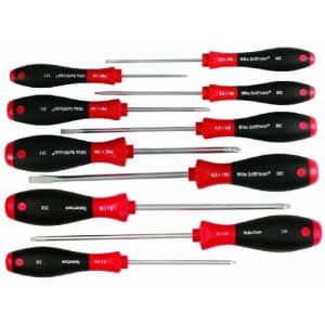 Wiha Tools Wiha 30290 SoftFinish Grip ScrewDriver Set, Slotted 3.0-6.5, Phillips Number 0 -2 and Square Number for $55 Wiha Tools Wiha 30290 SoftFinish Grip ScrewDriver Set, Slotted 3.0-6.5, Phillips Number 0 -2 and Square Number for $55
